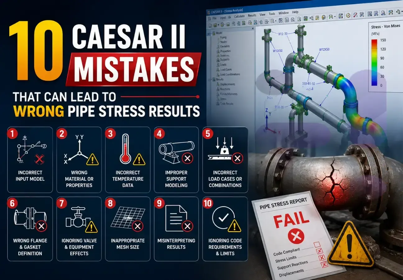 10 CAESAR II Mistakes That Can Lead to Wrong Pipe Stress Results