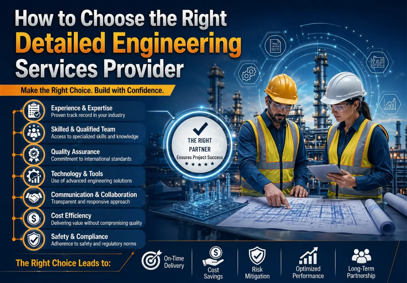 How to Choose the Right Detailed Engineering Services Provider: A Plant Manager’s Complete Guide In 2026