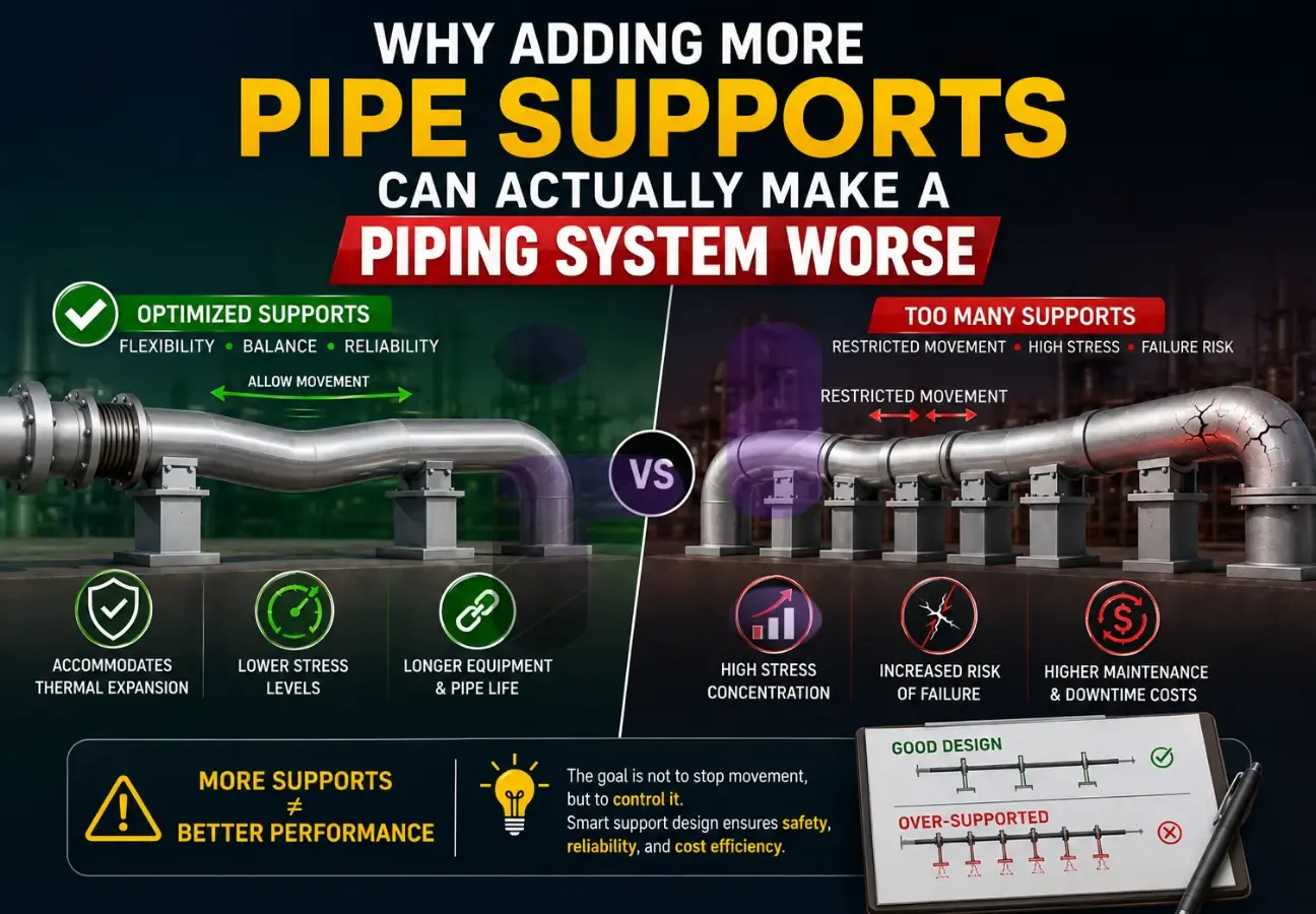 Why Adding More Pipe Supports Can Actually Make a Piping System Worse